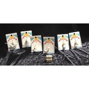 Precious Moments Miniature Christmas Ornaments Boy Girl Baby Lot Of 7 1996 NOS